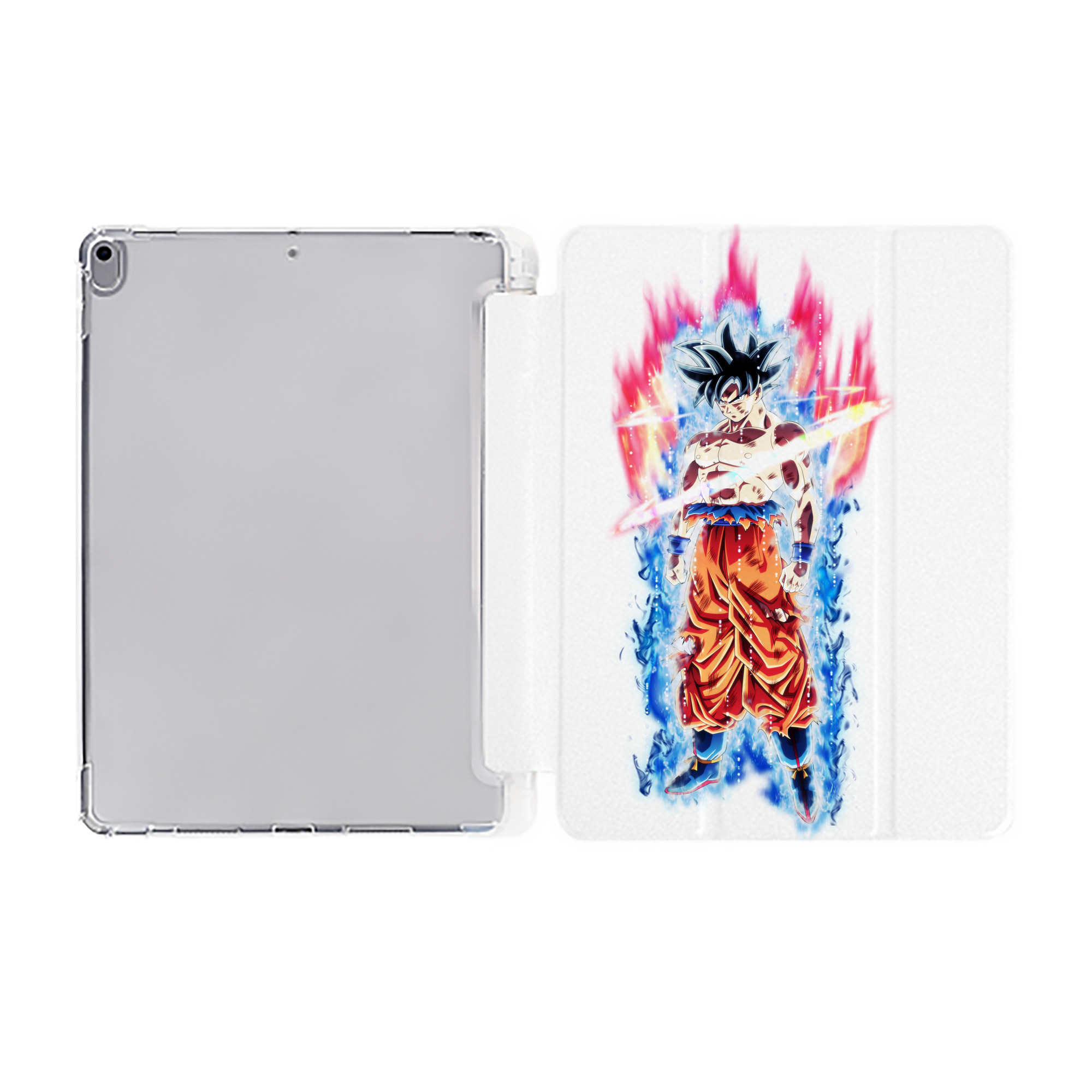 （画像用） ドラゴンボール 孫悟空（そん ごくう）Son Goku カカロット DRAGON BALL Kakarotto IPad ケース ペン収納付き 三つ折りスタンド PUレザー×シリコン 対応機種9.5/10.5/10.9インチ